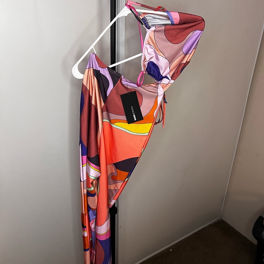 Fashion Nova tube top jumpsuit
